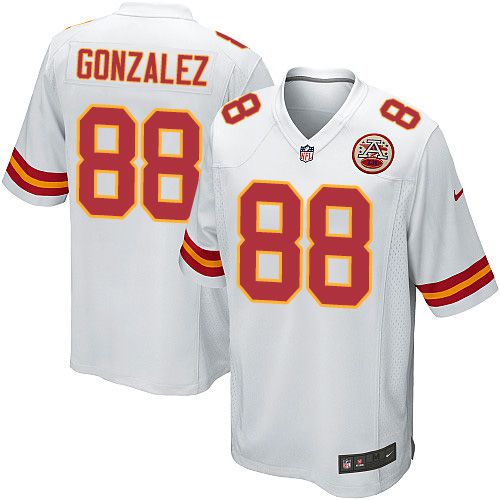 Men Kansas City Chiefs #88 Tony Gonzalez Nike White Game Retired Player NFL Jersey